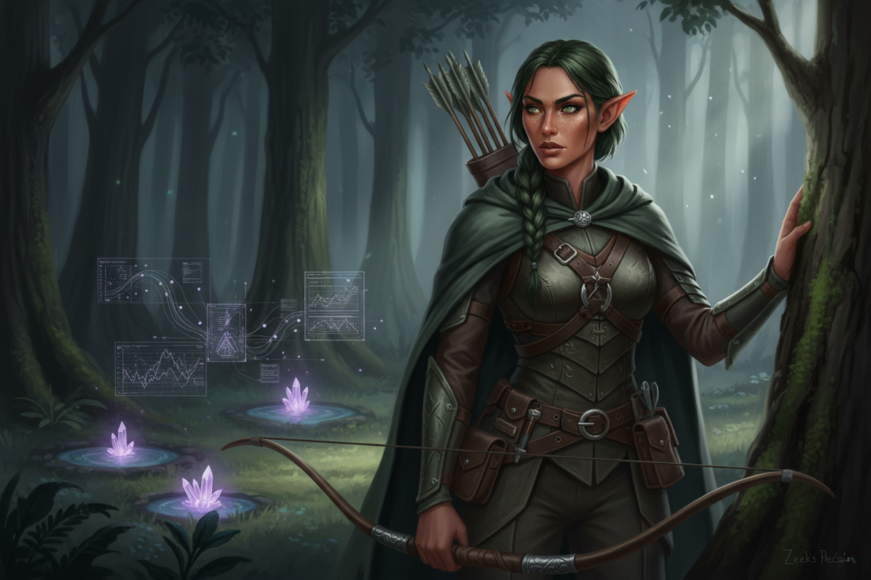 Ranger → Threat Hunter character illustration